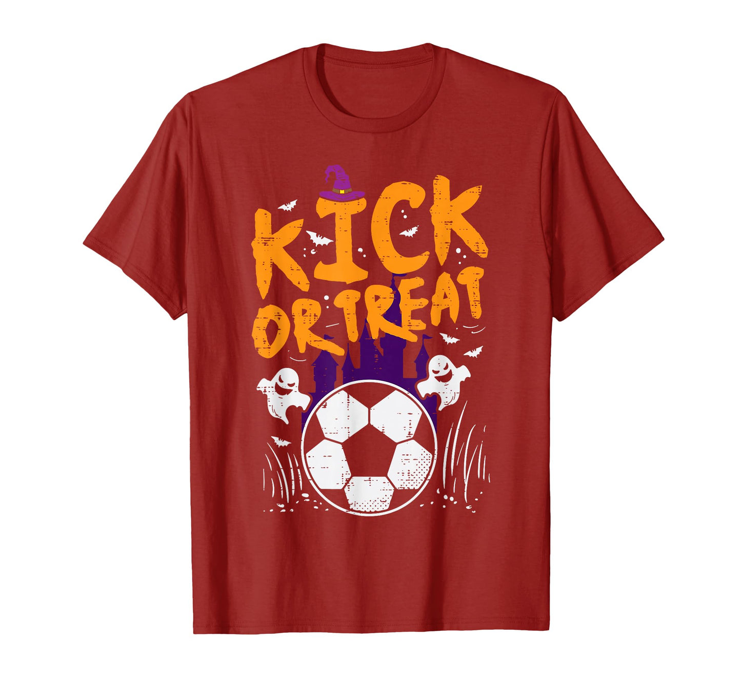 Halloween Soccer Kick Or Treat Football Costume Boys Kid Men T-Shirt