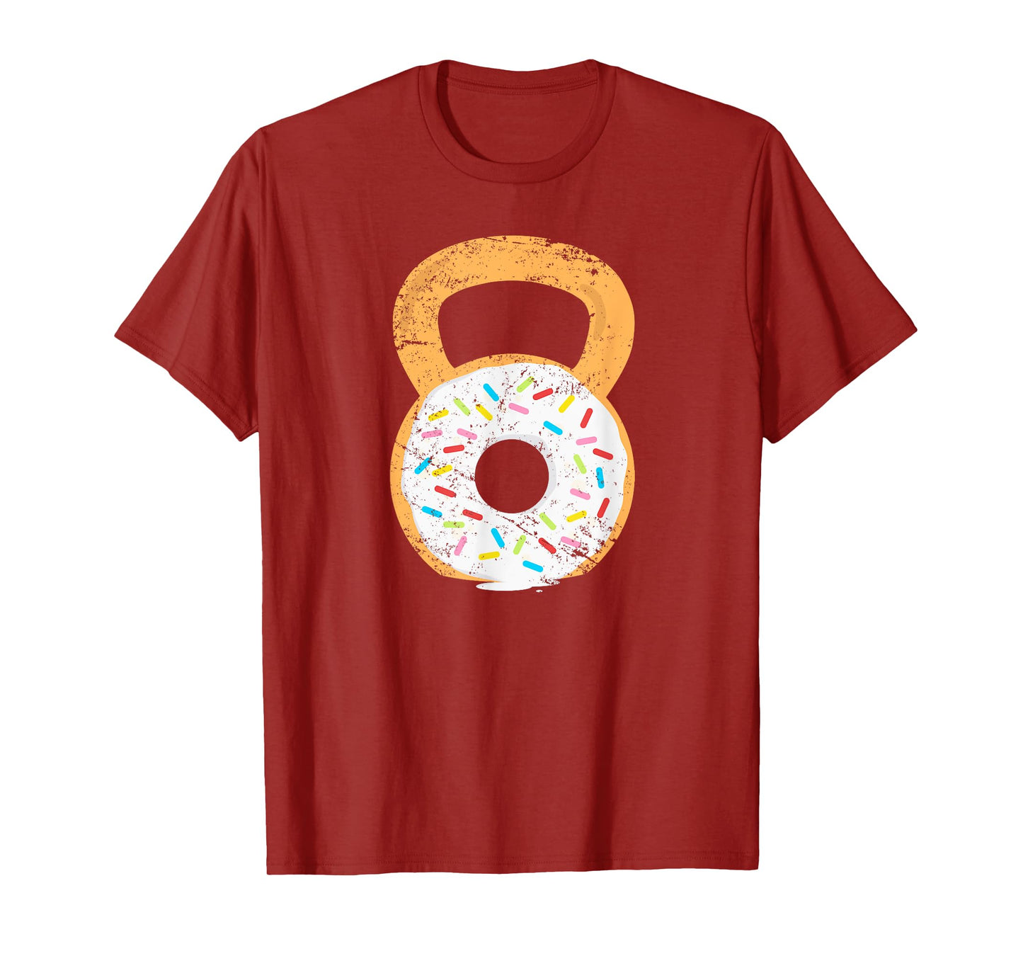 Kettlebell Donut, Funny Doughnut Fitness Joke T-Shirt T-Shirt