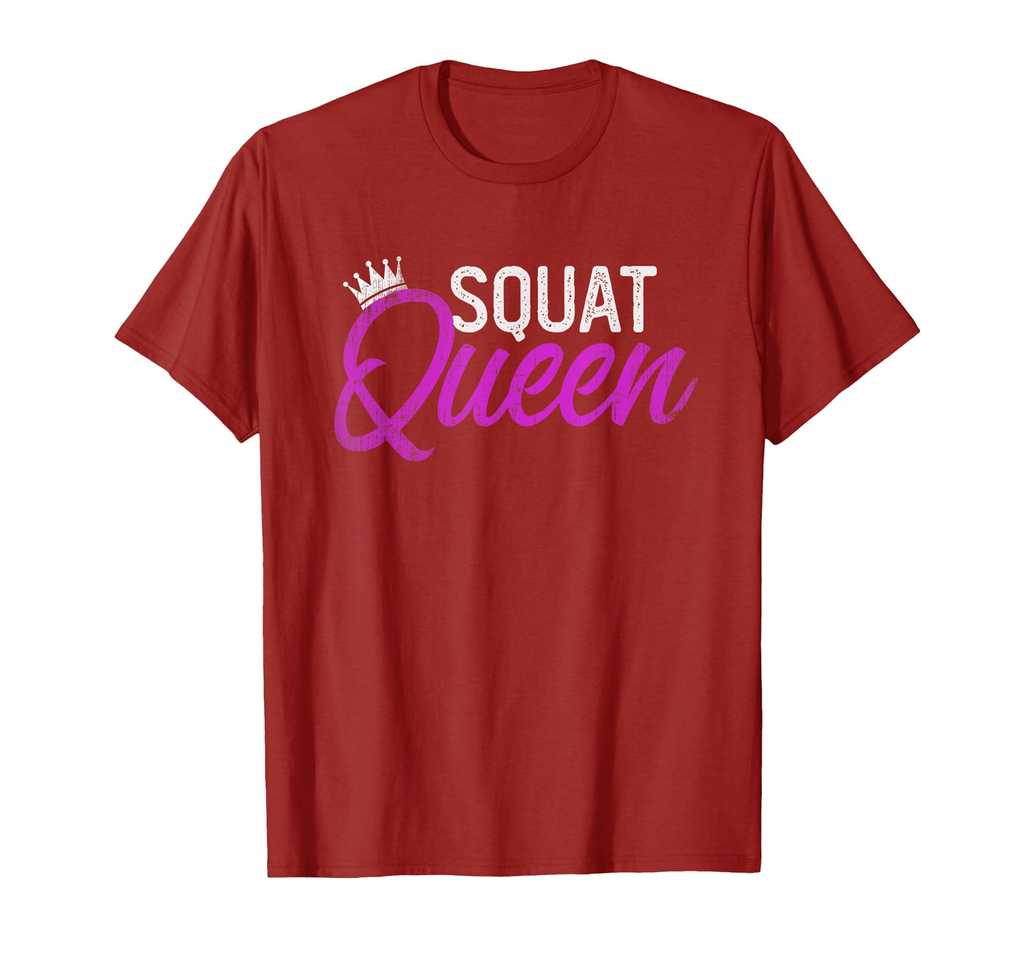 Funny SQUAT QUEEN Personal Trainer Fitness Girl Coach Gym T-Shirt