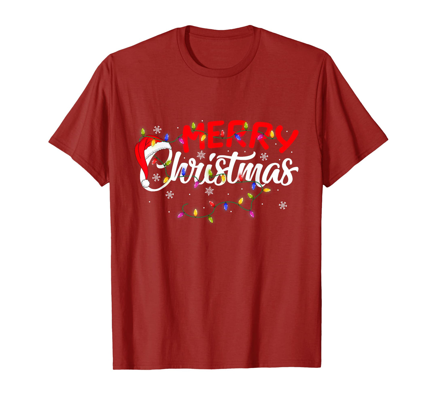 Merry Christmas Lights Xmas Family Funny Christmas Squad T-Shirt