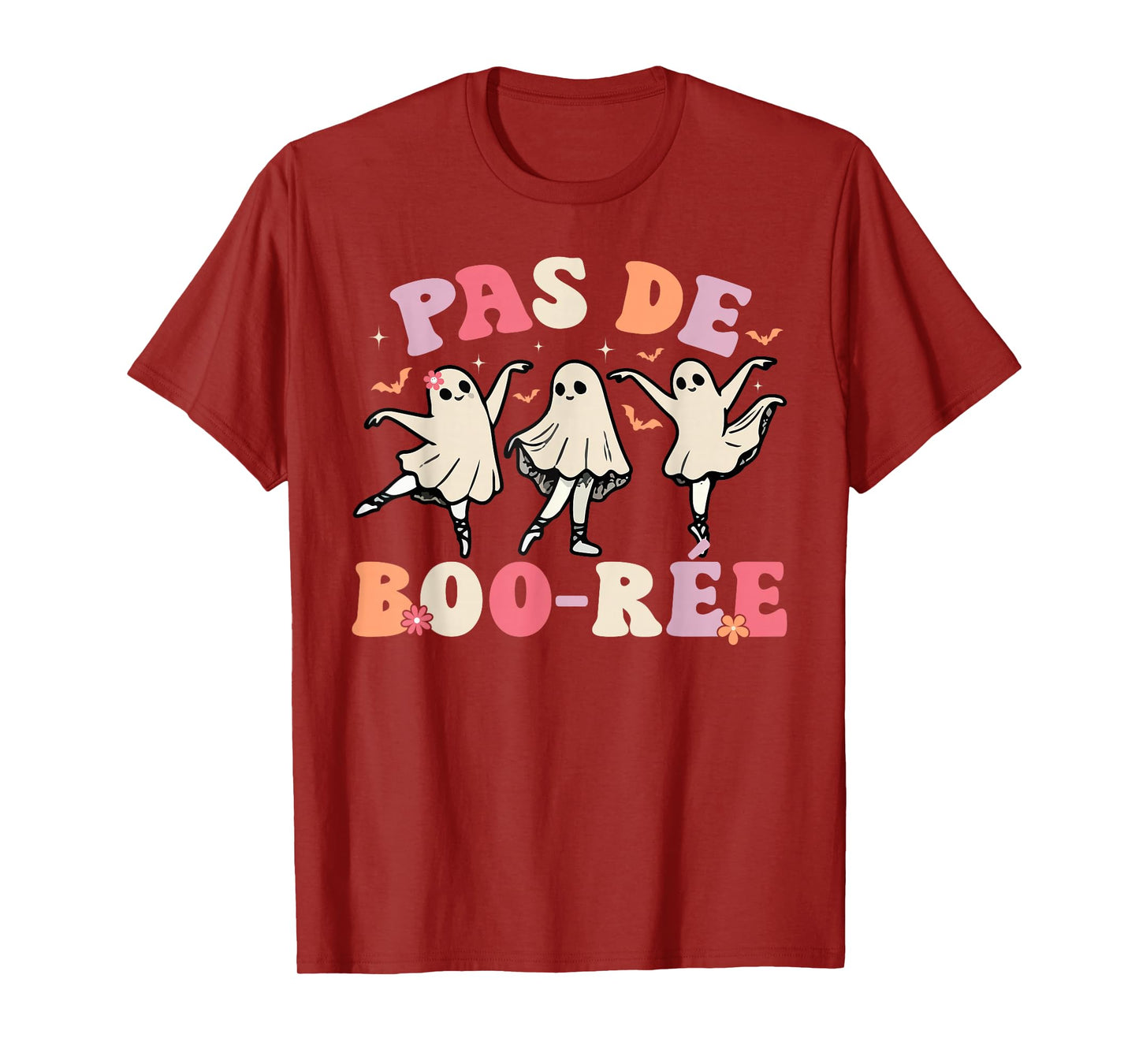 Pas de BOO-rée Ghost Ballet Dancer Halloween Dance Teacher T-Shirt
