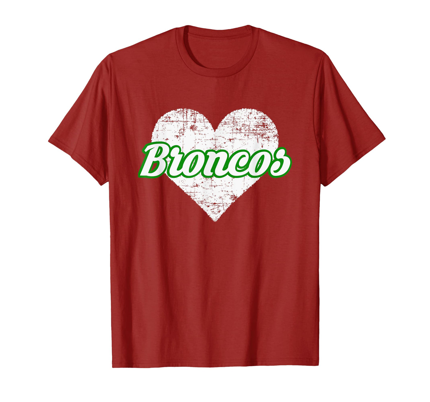 Blackfoot Broncos Over Heart T-Shirt