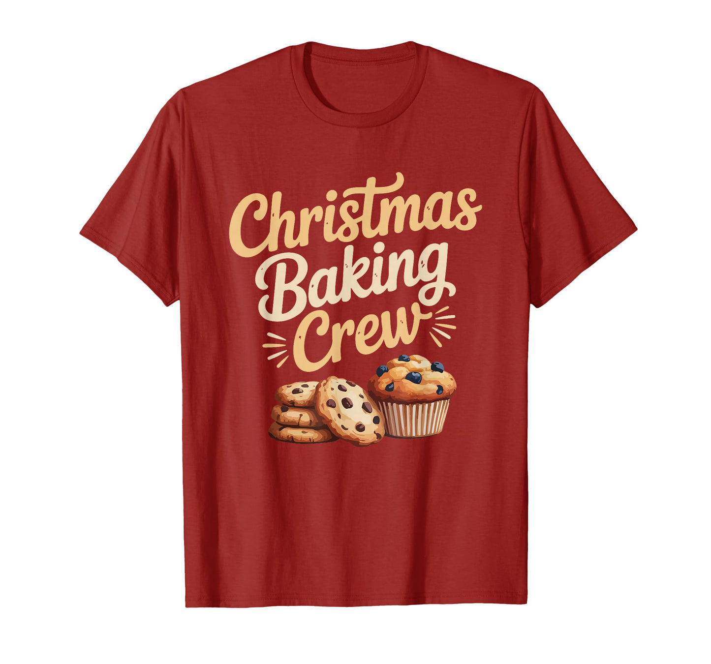 Kawaii Christmas Baking Crew Cookie Santa T-Shirt