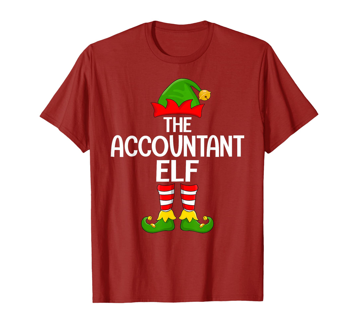 Accountant Elf Xmas Matching Family Elf Squad Christmas T-Shirt