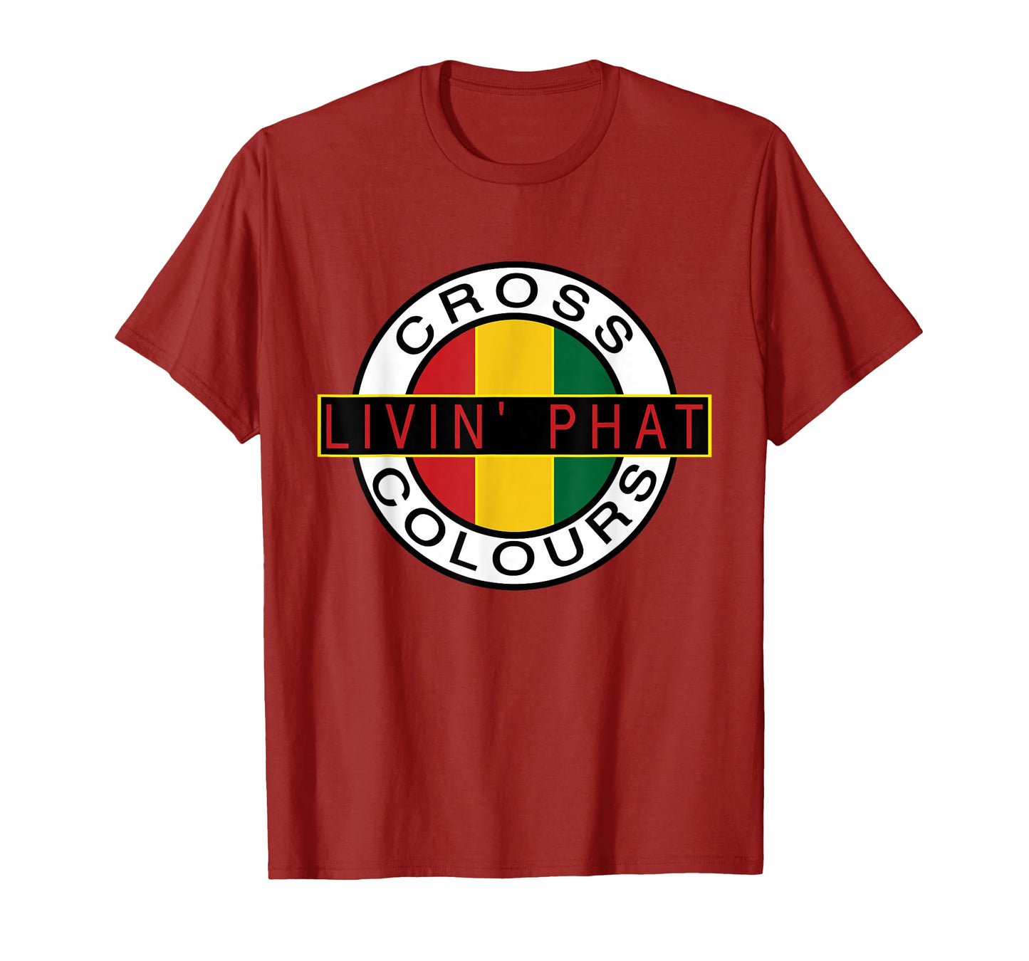 CROSS COLOURS | Retro Graphic 1990's Vintage Unisex-Adult T-Shirt
