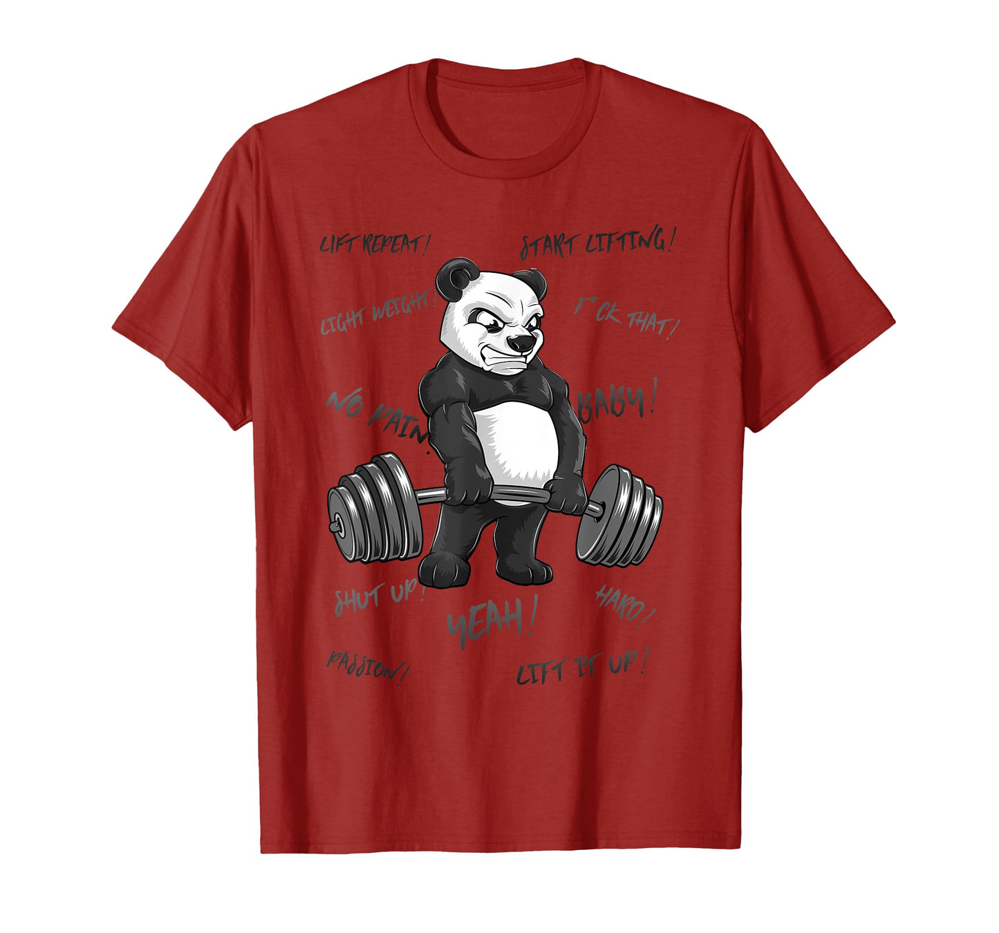 Strong Panda Deadlift SHIRT Man Bodybuilder Bear Powerlifter T-Shirt