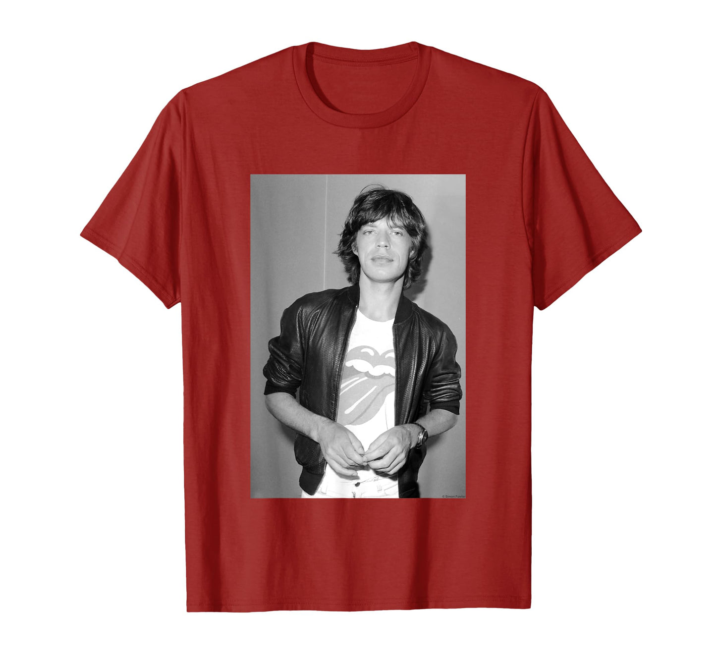 Mike Jagger Rolling Stones 1977 Photo By Simon Fowler T-Shirt