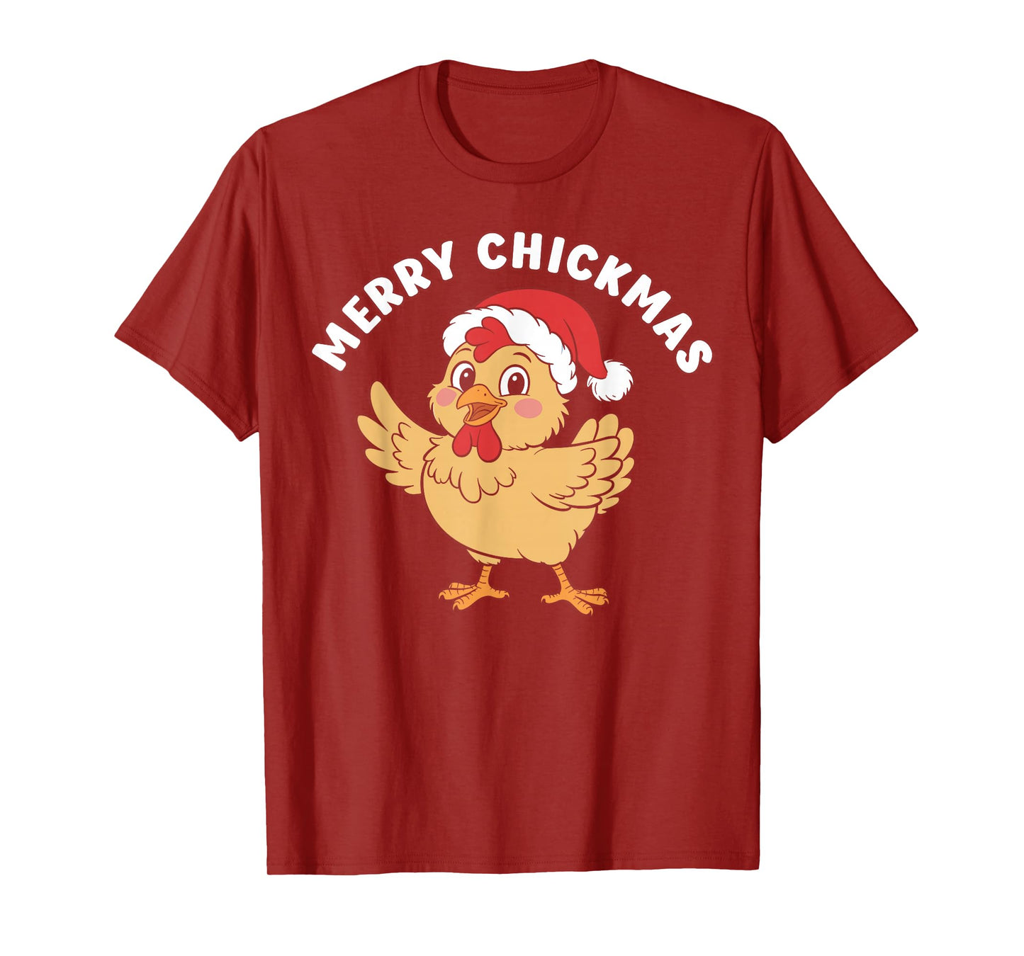 Merry Chickmas, Christmas Chicken Pun T-Shirt