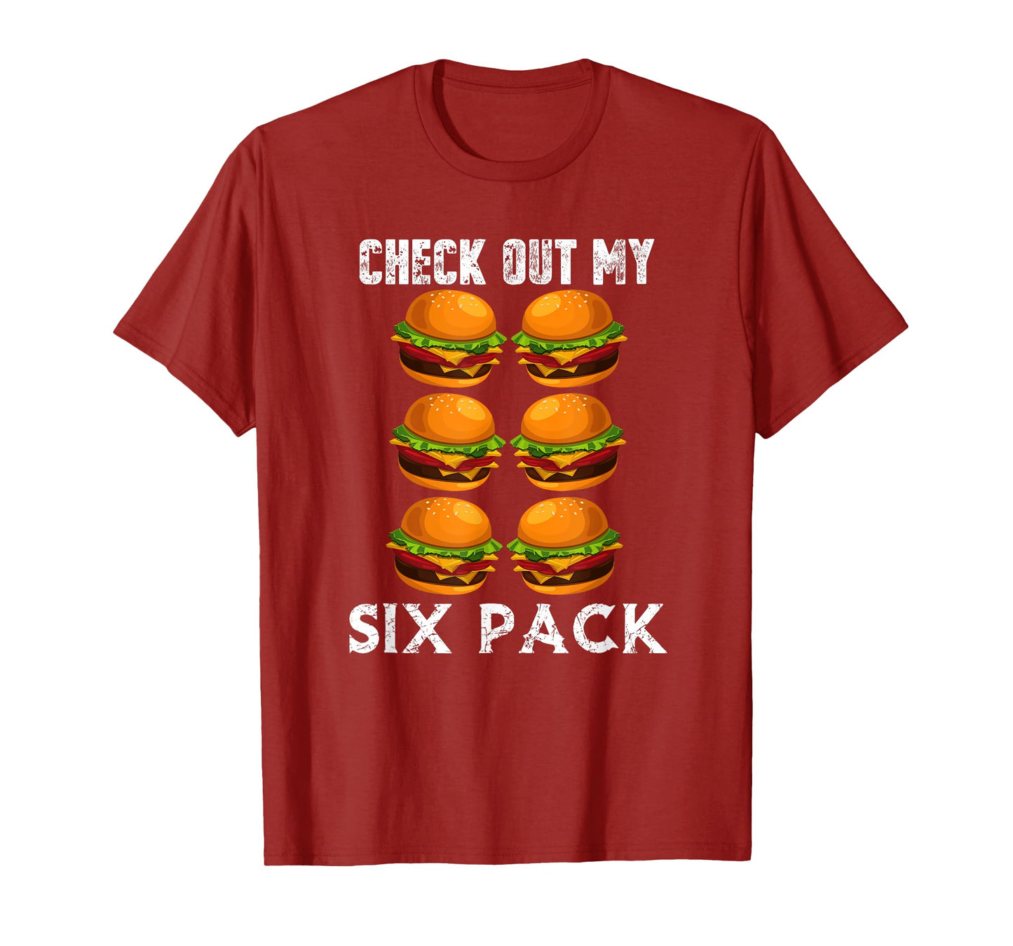 Check out my six pack burger shirt gym T-Shirt