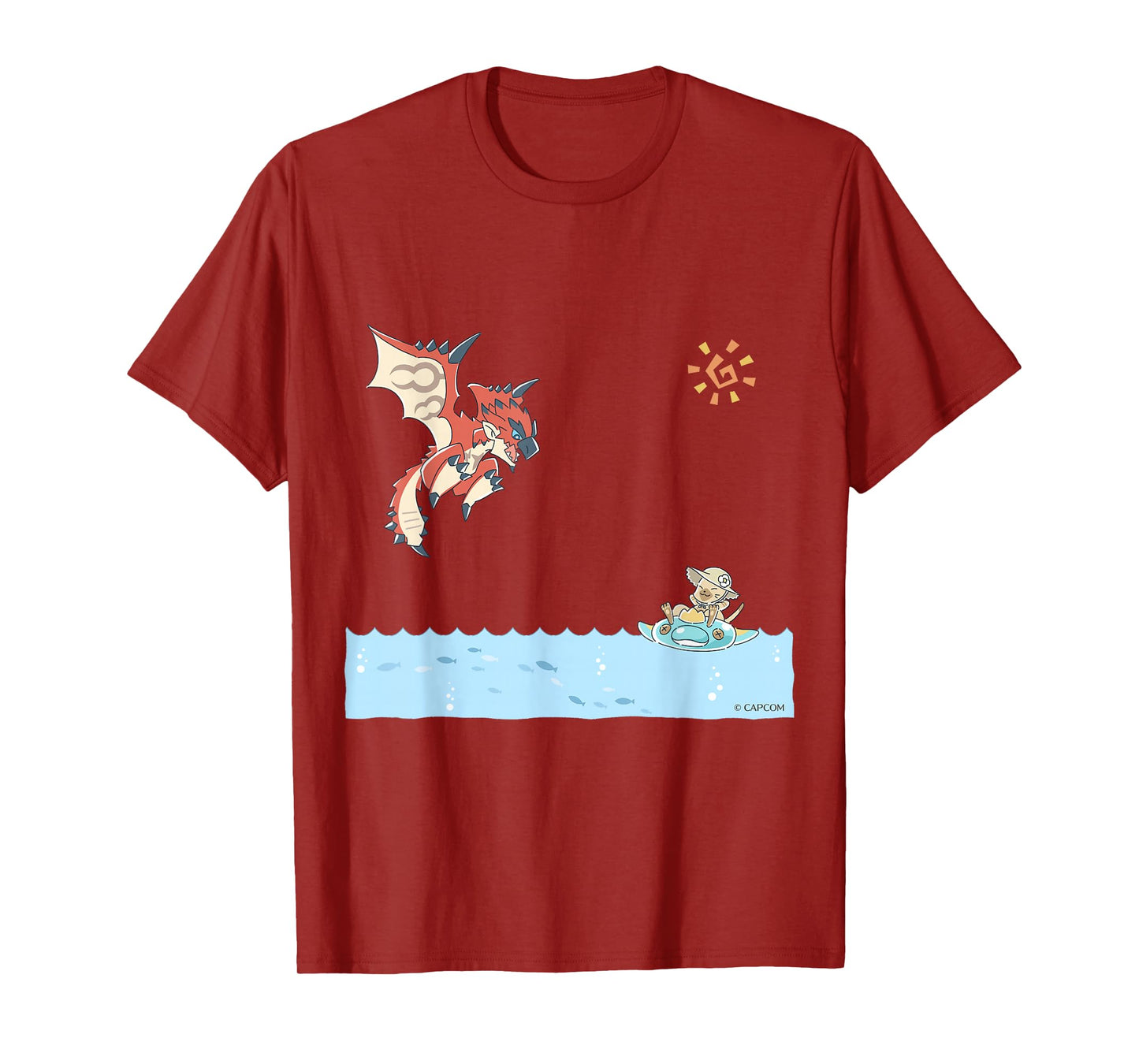 Monster Hunter Rathalos & Swimming Felyne T-Shirt