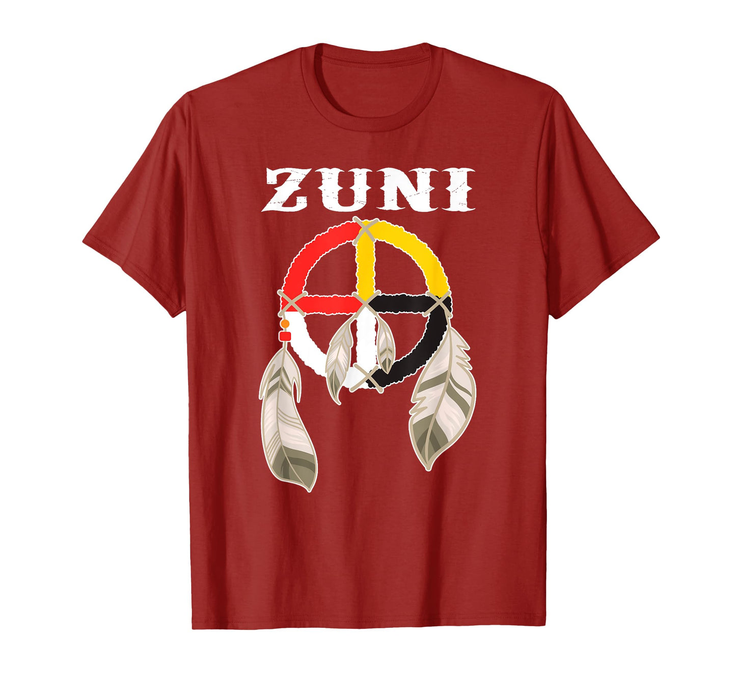Zuni Tribe Nation Pueblo Native Indian Medicine Wheel T-Shirt