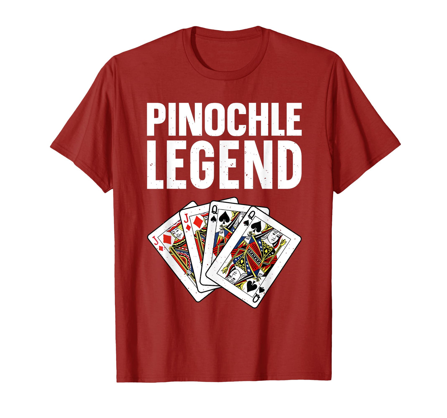 Funny Pinochle Art For Men Women Card Game Pinochle Players T-Shirt