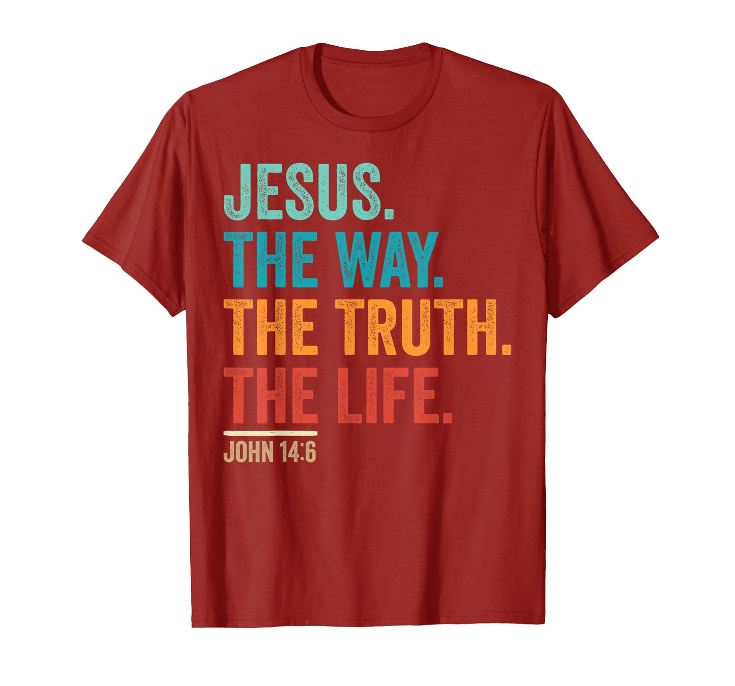 Christian Worship Women Men Kids Jesus The Way Truth Life T-Shirt