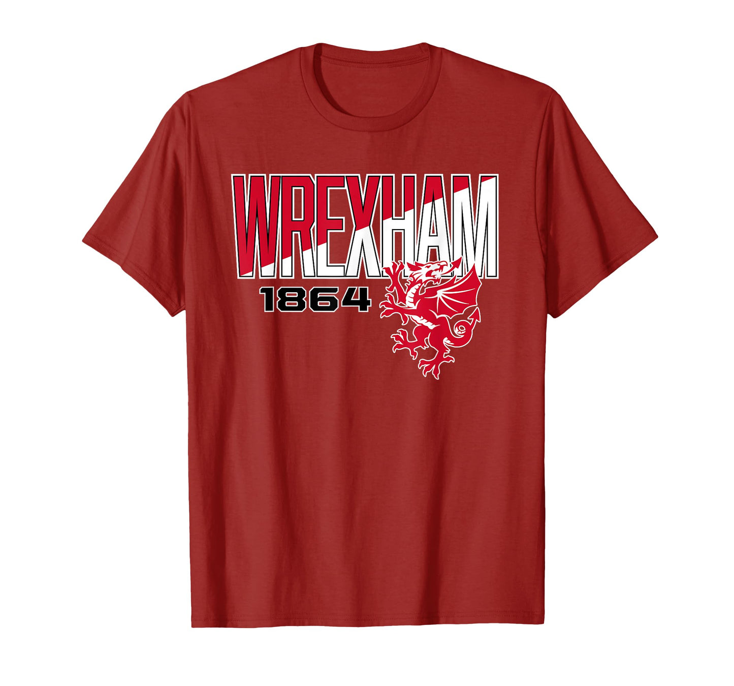 Wrexham Wales Split Font T-Shirt