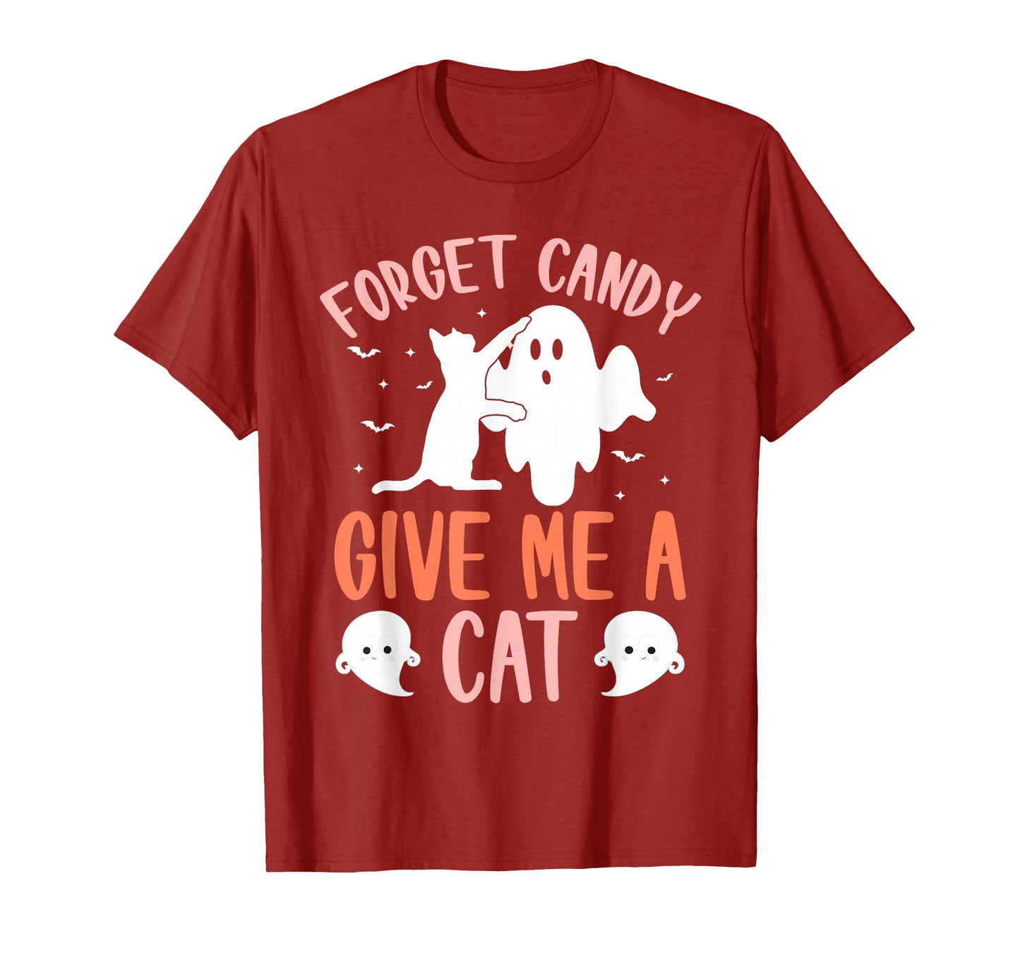 Halloween Forget Candy Give Me Cat Costume Women Men Kids T-Shirt