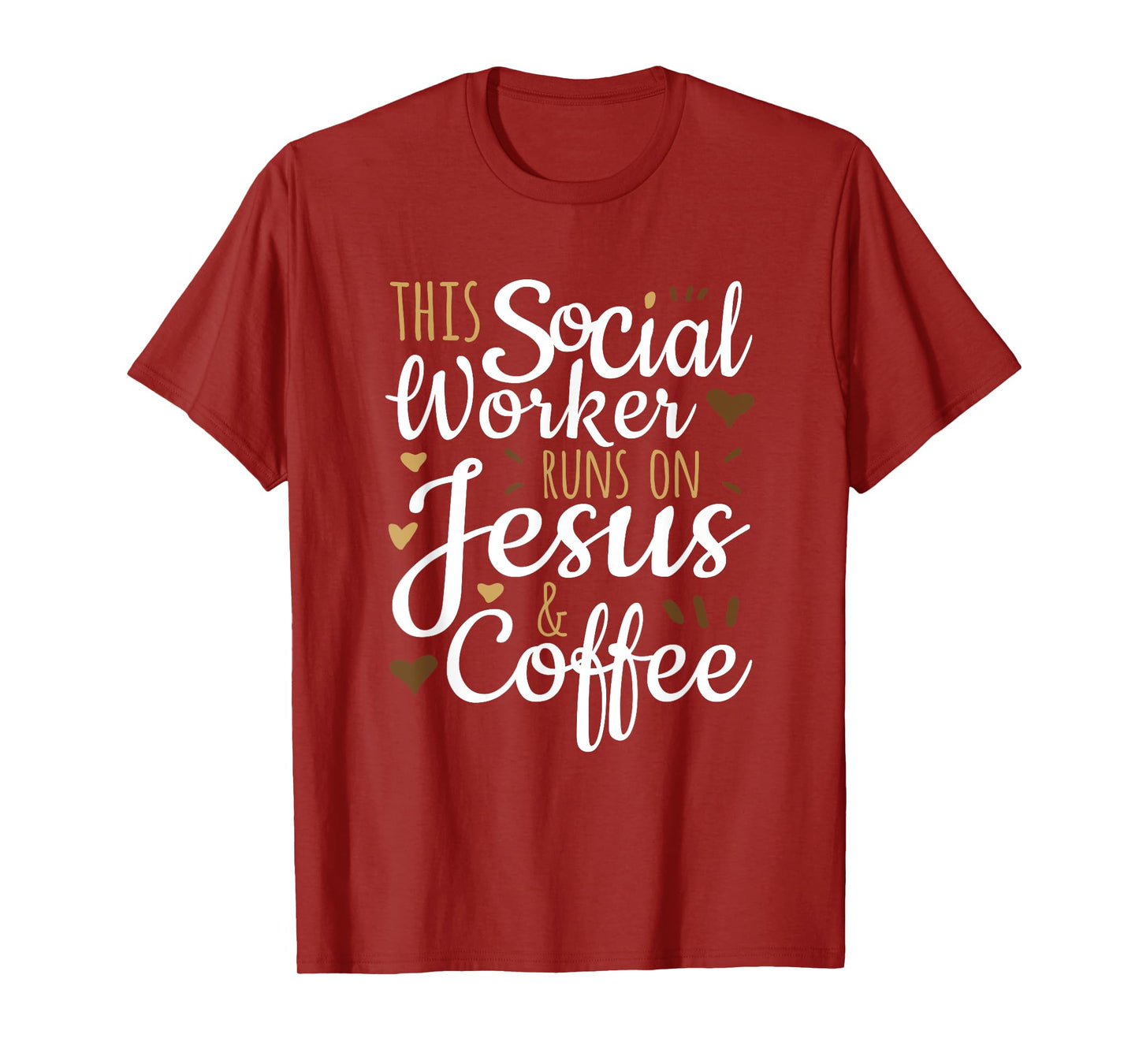 This Social Worker Runs on Jesus & Coffee, Social Worker T-Shirt