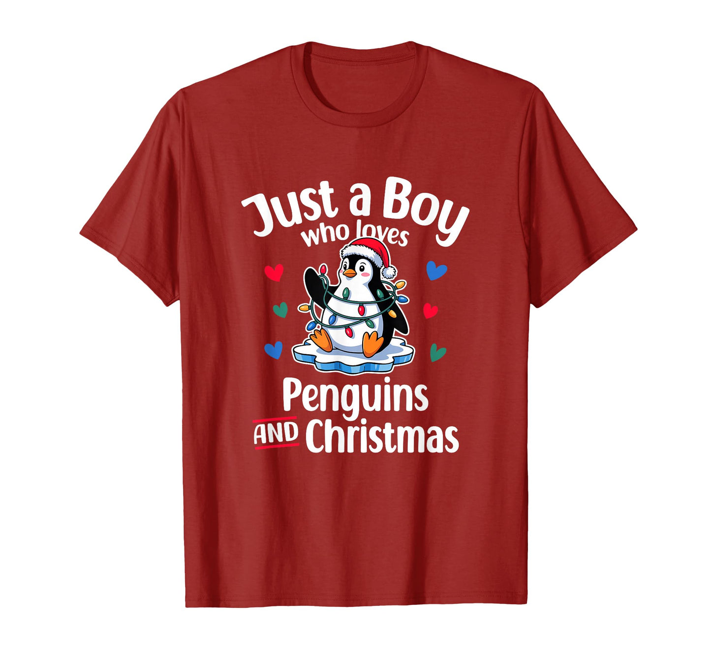 Just a Boy Who Loves Penguins & Hot Cocoa T-Shirt