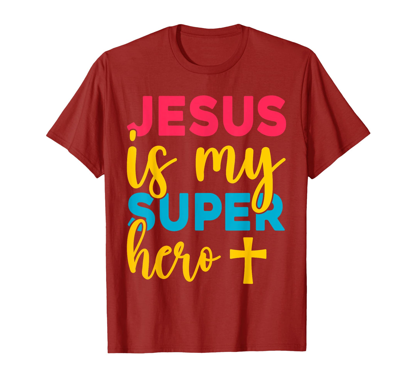 Jesus Christian Lovers Jesus is my Superhero Jesus T-Shirt