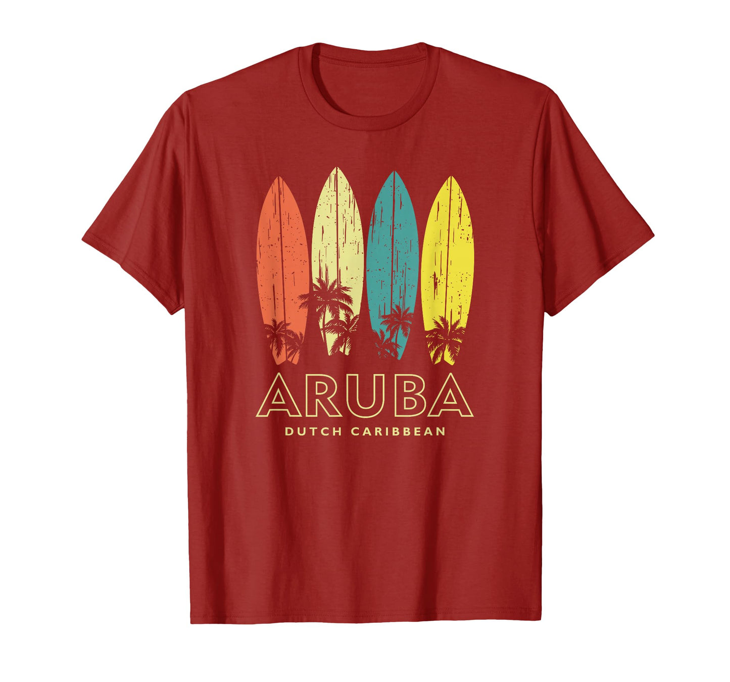 Vintage Aruba Surfboards Mens Womens Girls Boys Souvenir T-Shirt