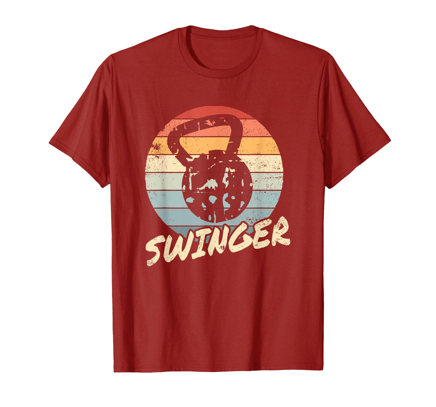 Funny Kettlebell Swinger Workout Gym Bodybuilder Fitness T-Shirt