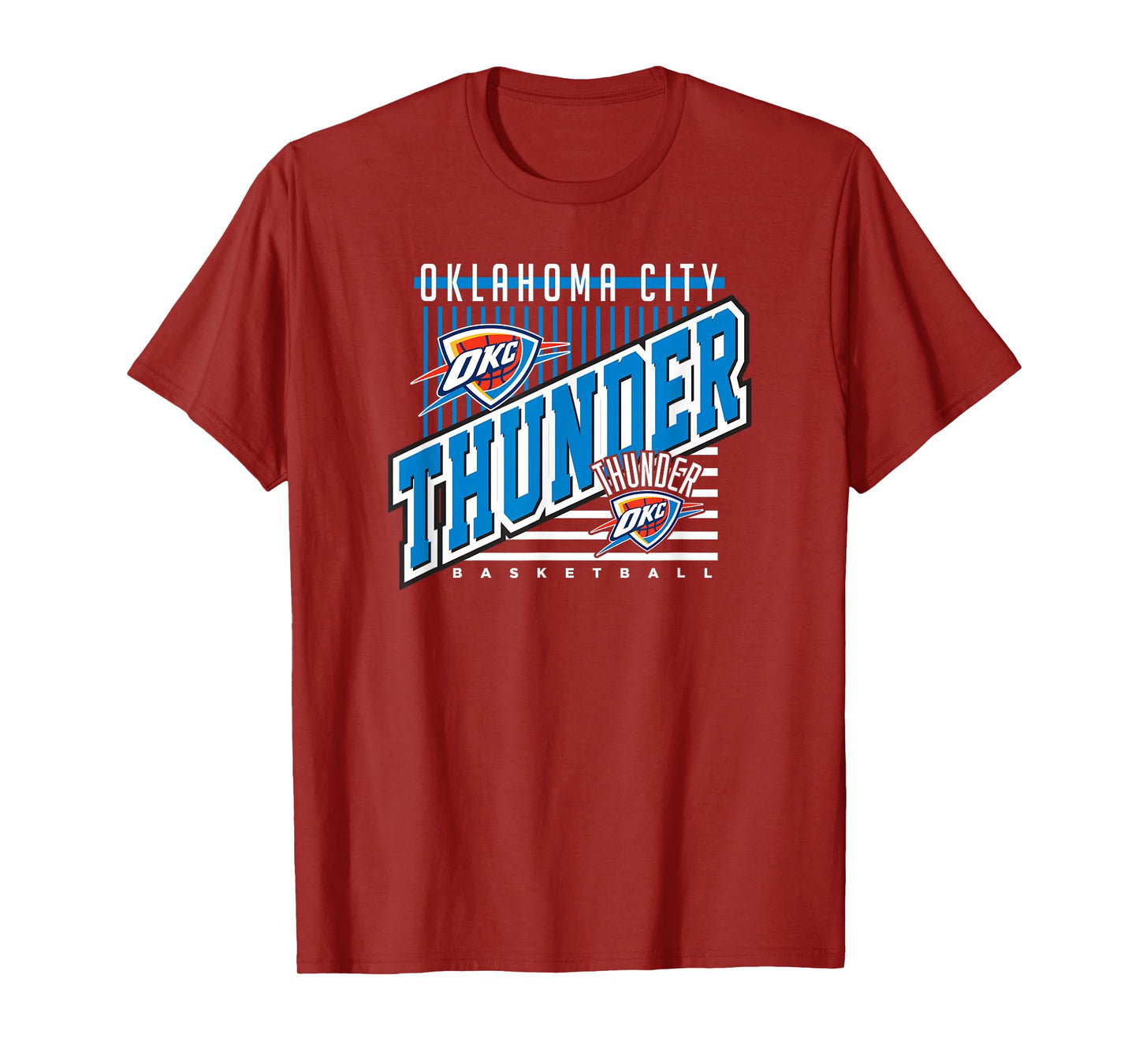 Oklahoma City Thunder NBA Team T-Shirt - Black, Small, Unisex-Adults & Unisex-Kids