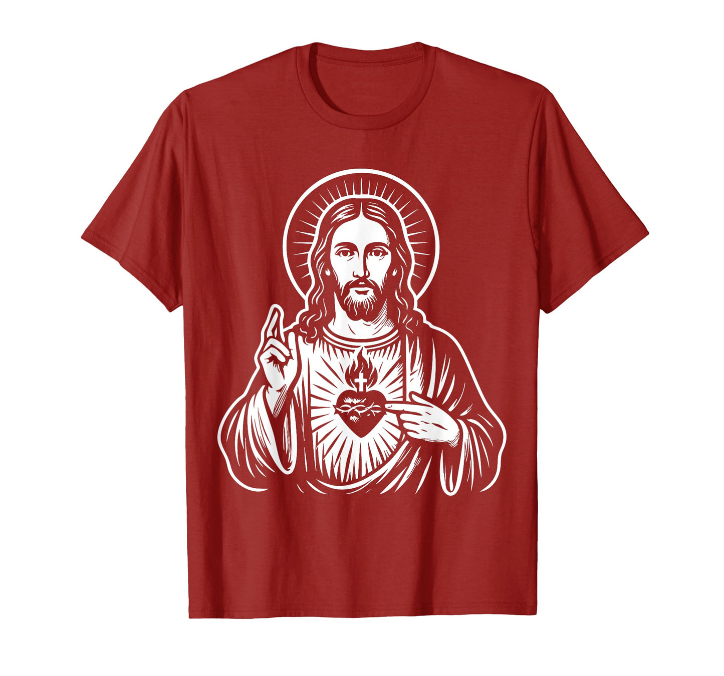 Sacred Heart of Jesus Christ Catholic Art T-Shirt