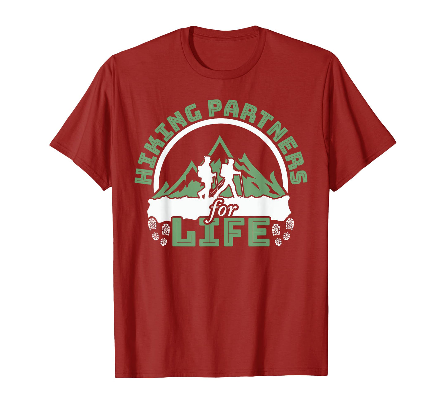 Funny Hiker Hiking Partners For Life T-Shirt