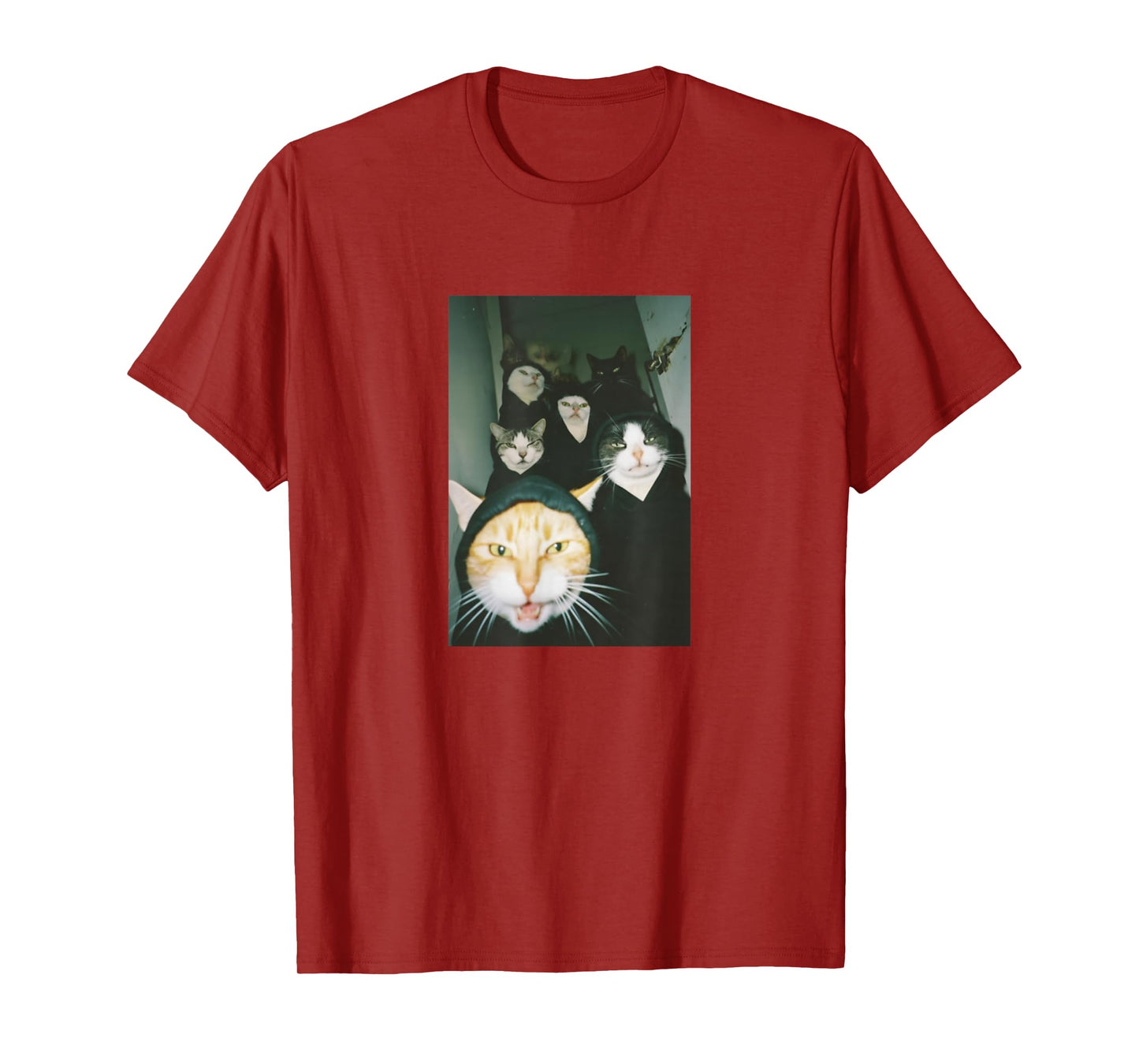 Funny Gangster Cats Thug Look Stare Cat Gang Meme T-Shirt