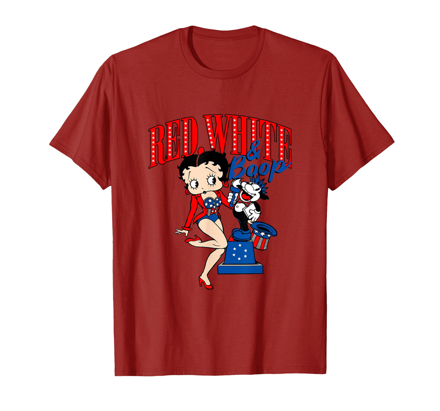 Betty Boop 4th Of July Red White & Boop T-Shirt