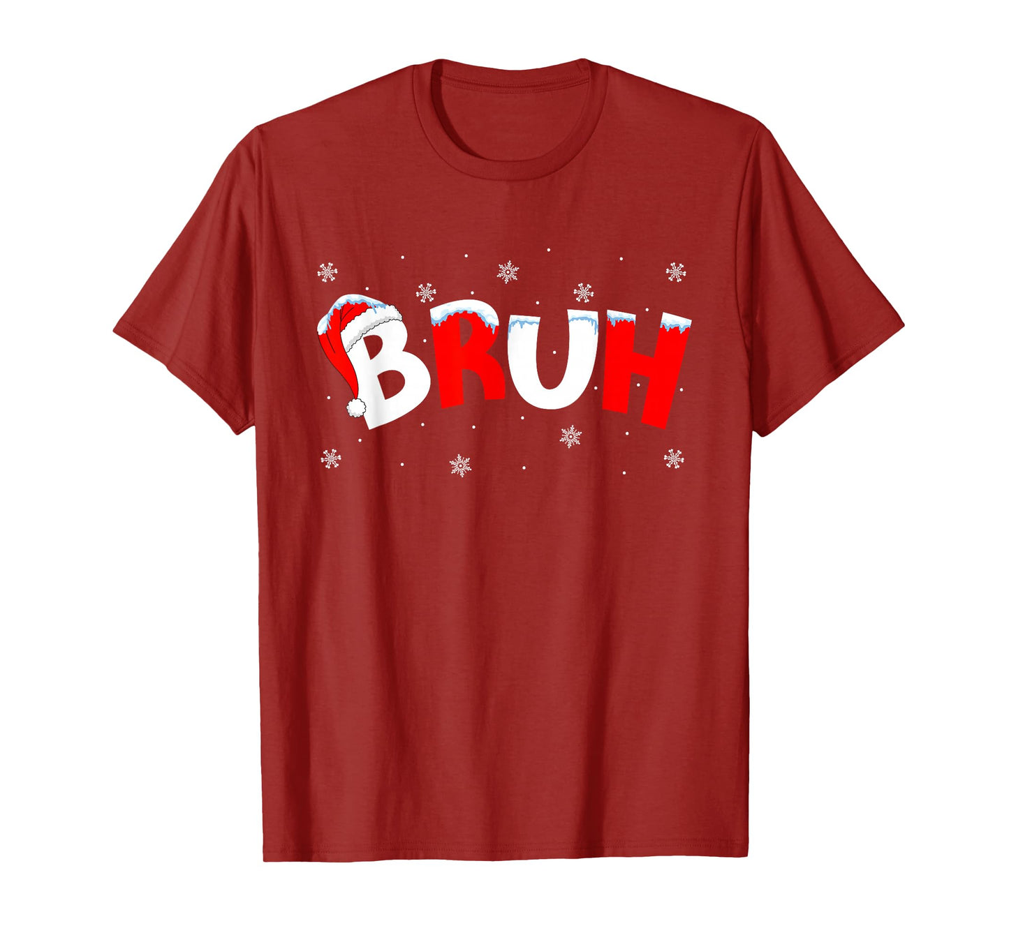 Bruh Christmas Matching Family Teens Boys Kids Xmas T-Shirt
