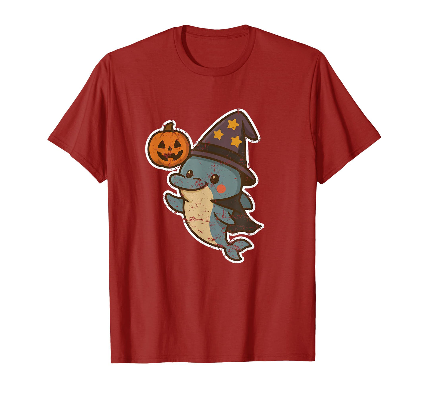 Dolphin Witch with Pumpkin T-Shirt