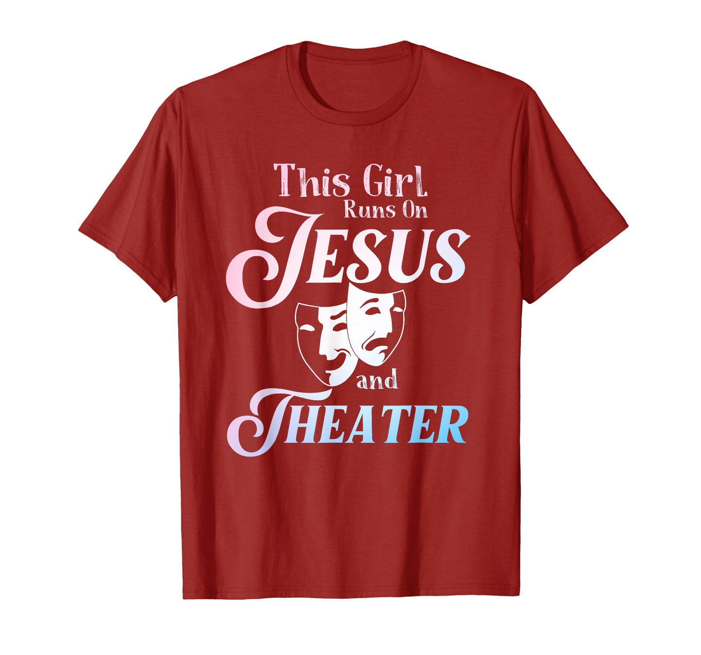 Cute Theatre Art For Teen Girls Women Acting Musical Lover T-Shirt