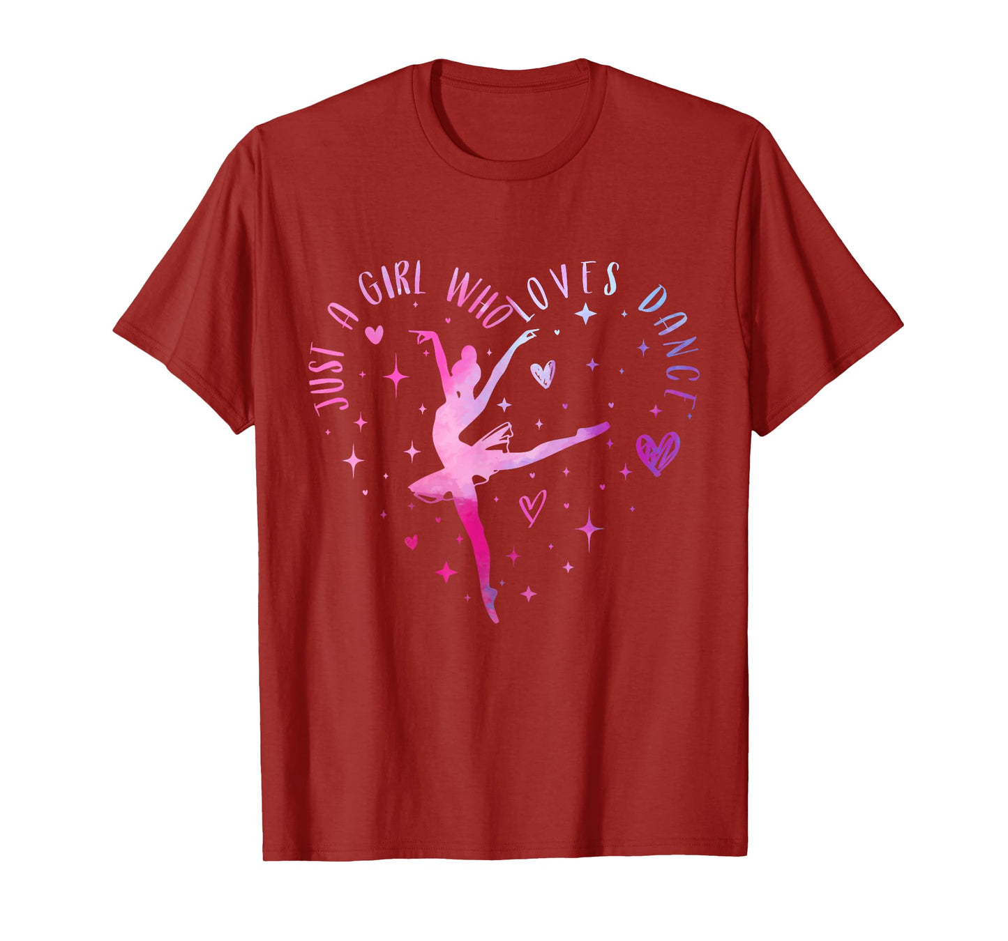 Cute Just a girl who loves Dance lover Girl Ballet Dancing T-Shirt