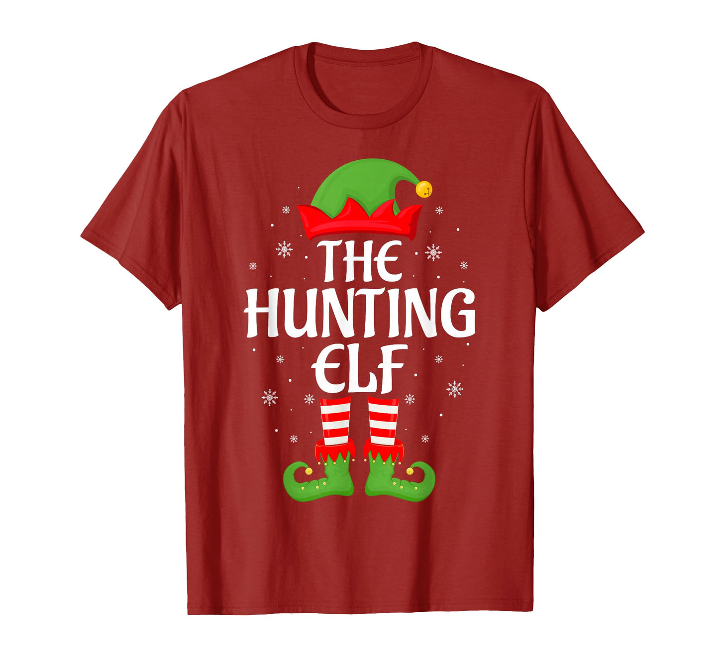 Hunting Elf Xmas Family Matching Elf Squad Christmas T-Shirt