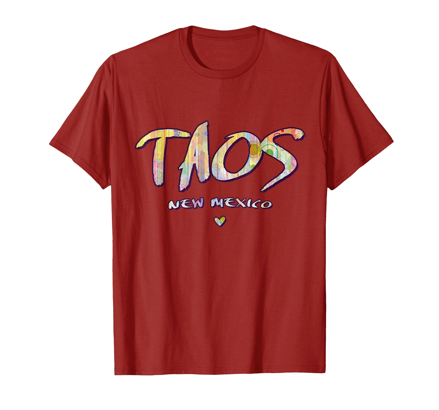 Taos New Mexico - Taos NM Watercolor Logo T-Shirt