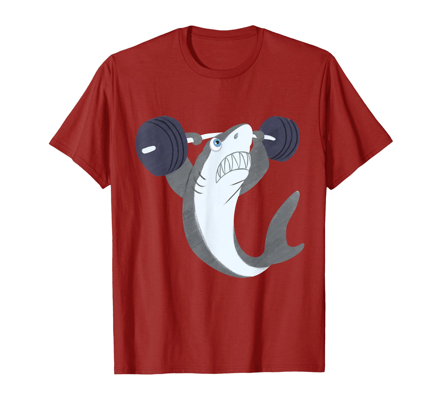 Weightlifing Shark Barbell - Funny Workout Gym Weightlifter T-Shirt