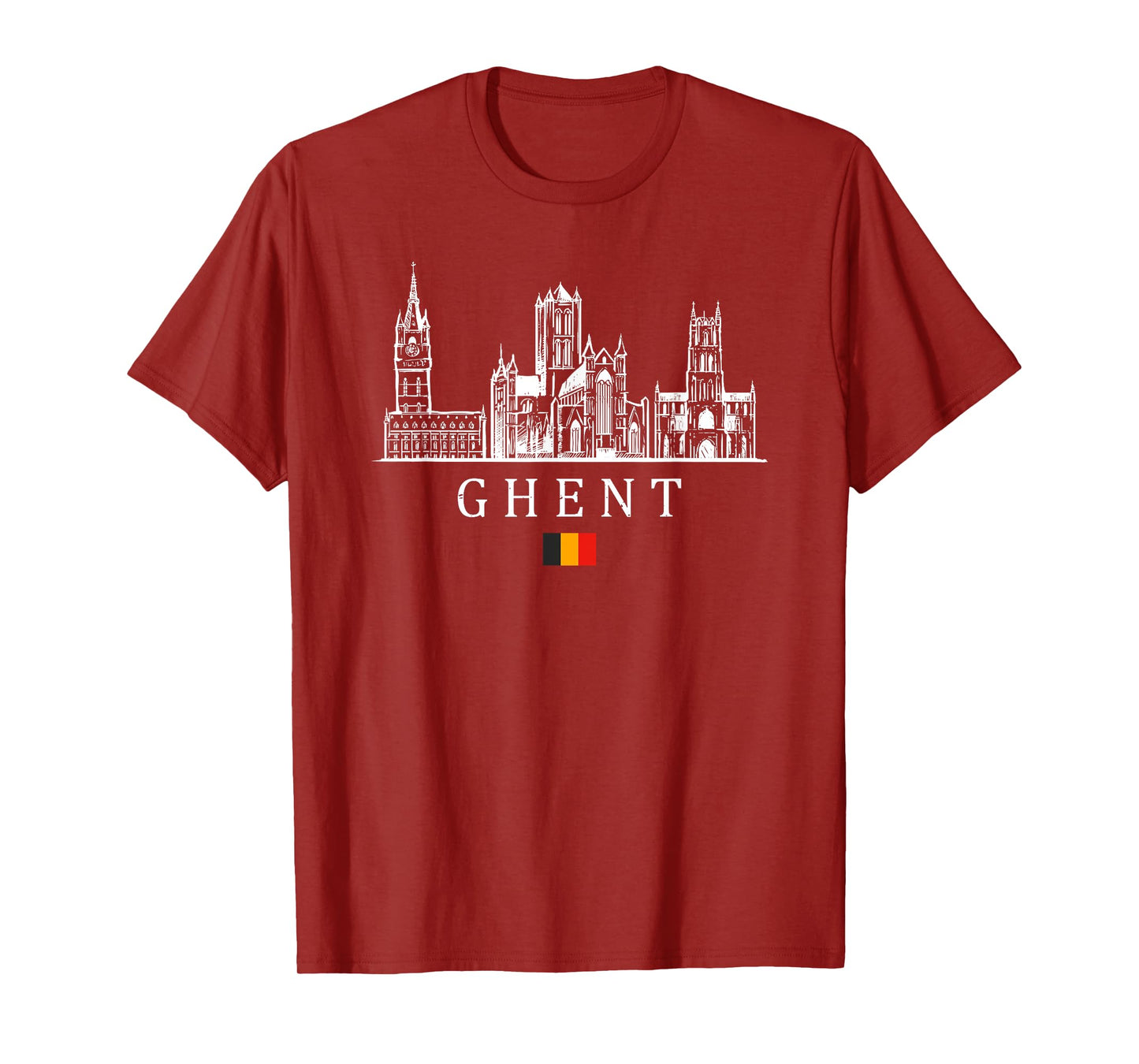 Vintage Ghent Belgium Vacation | Belgium Lover T-Shirt