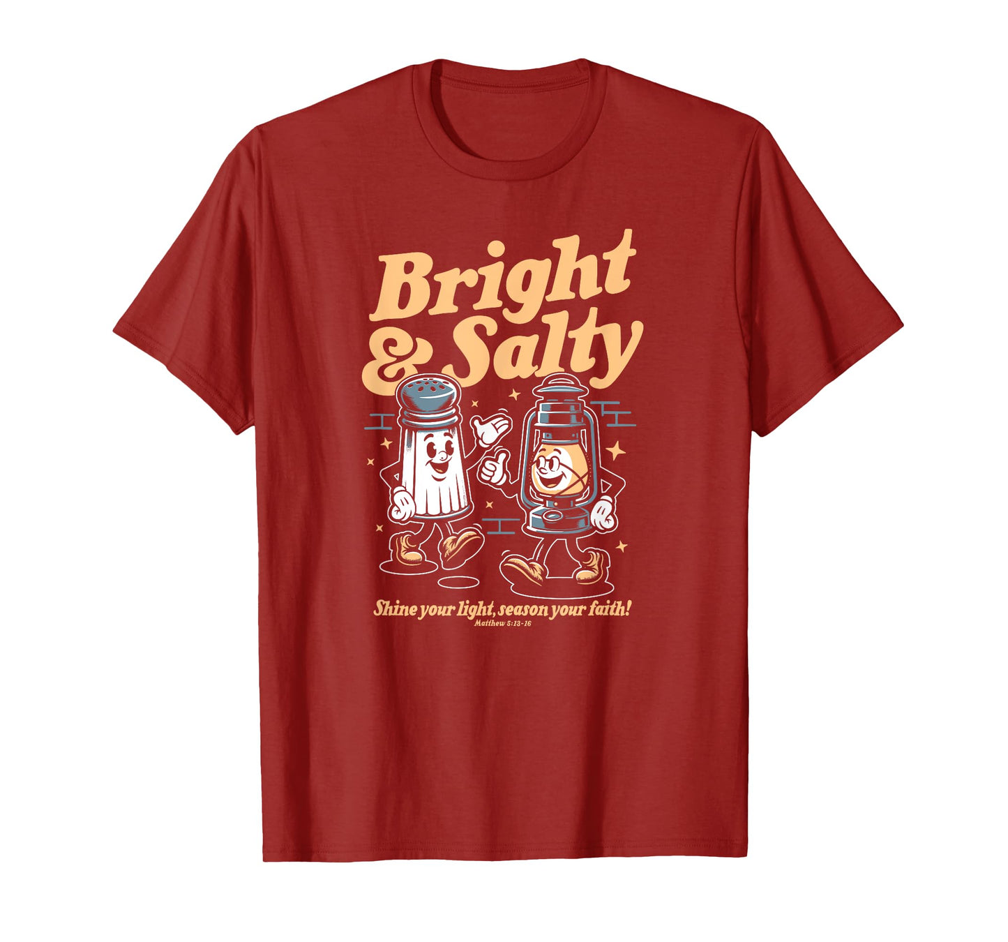 Salt & Light Of The World Matthew 5 Bible Verse Christian T-Shirt