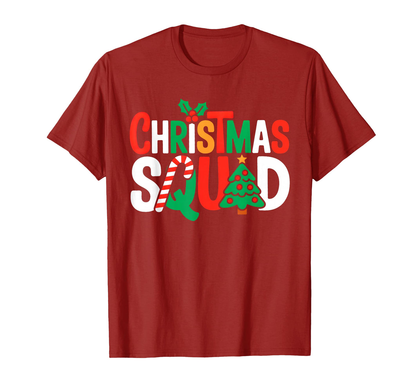 Christmas Squad Funny Xmas Tree Family Matching Pajamas T-Shirt