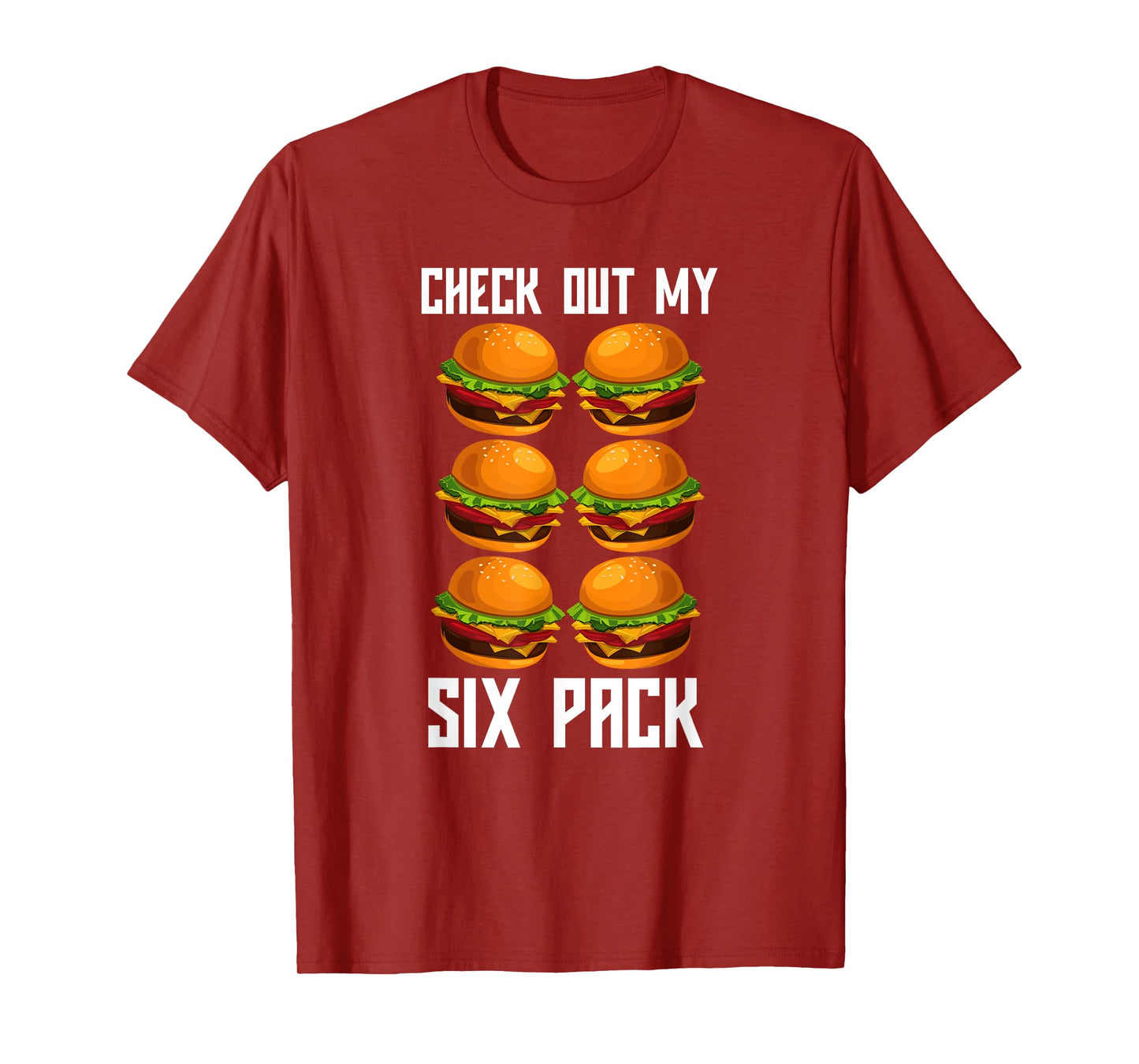 Check Out My Six Pack Burger Shirt Funny Gym T-Shirt