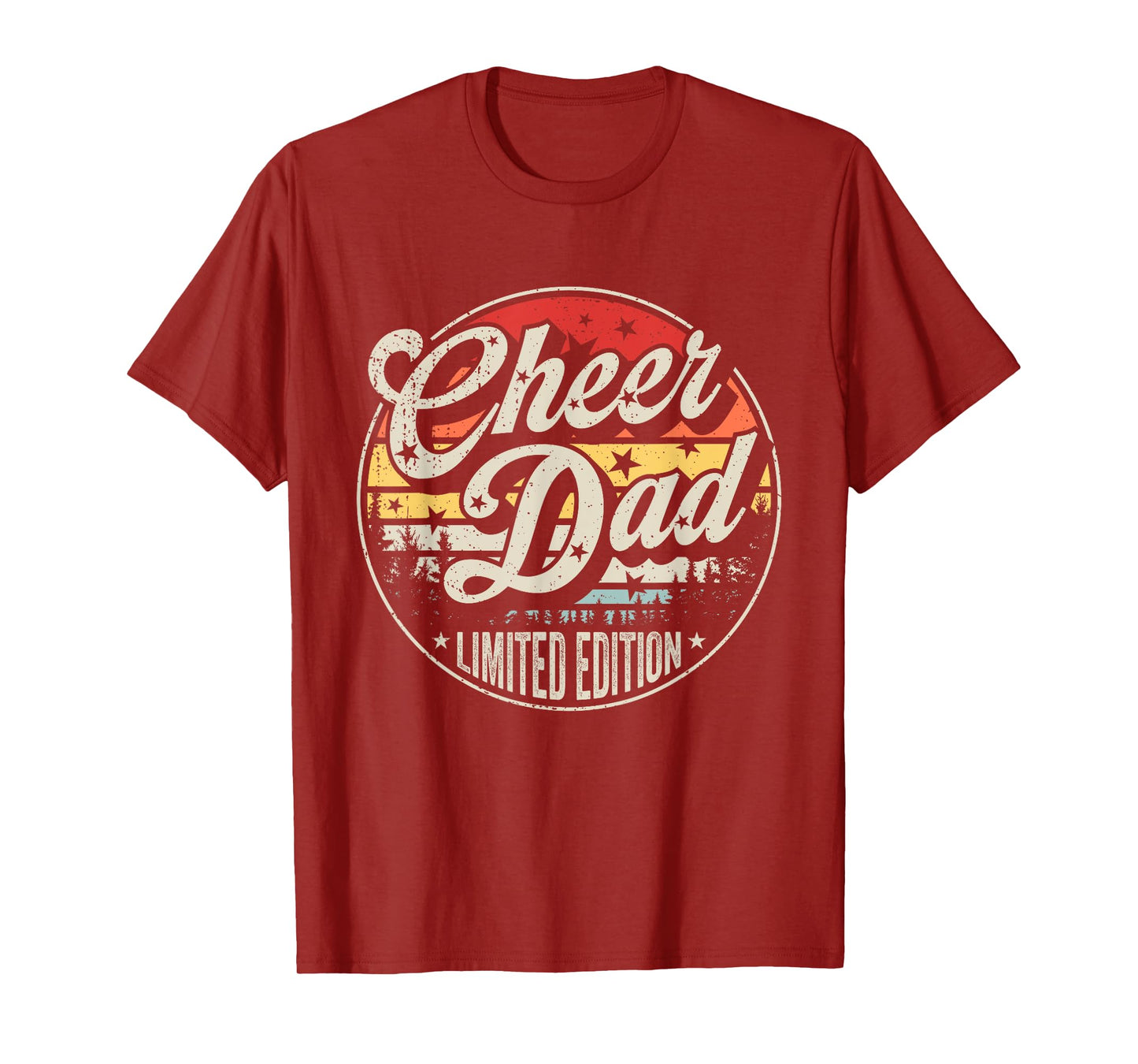 Cheer Dad Cheerleading Dad Retro Vintage Cheerleader Daddy T-Shirt