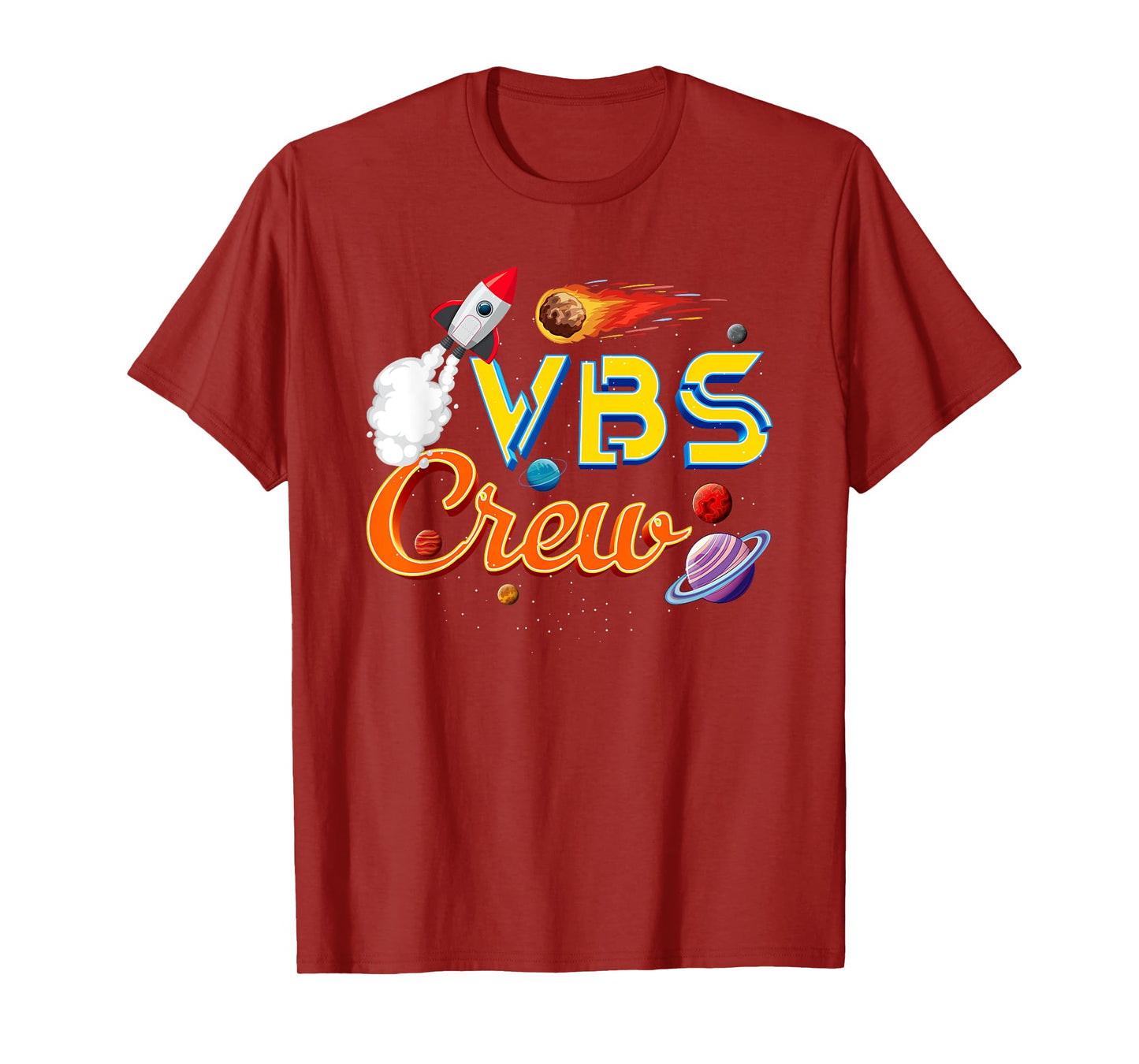 VBS Crew Back To School Space Astronaut Galaxy Jesus T-Shirt