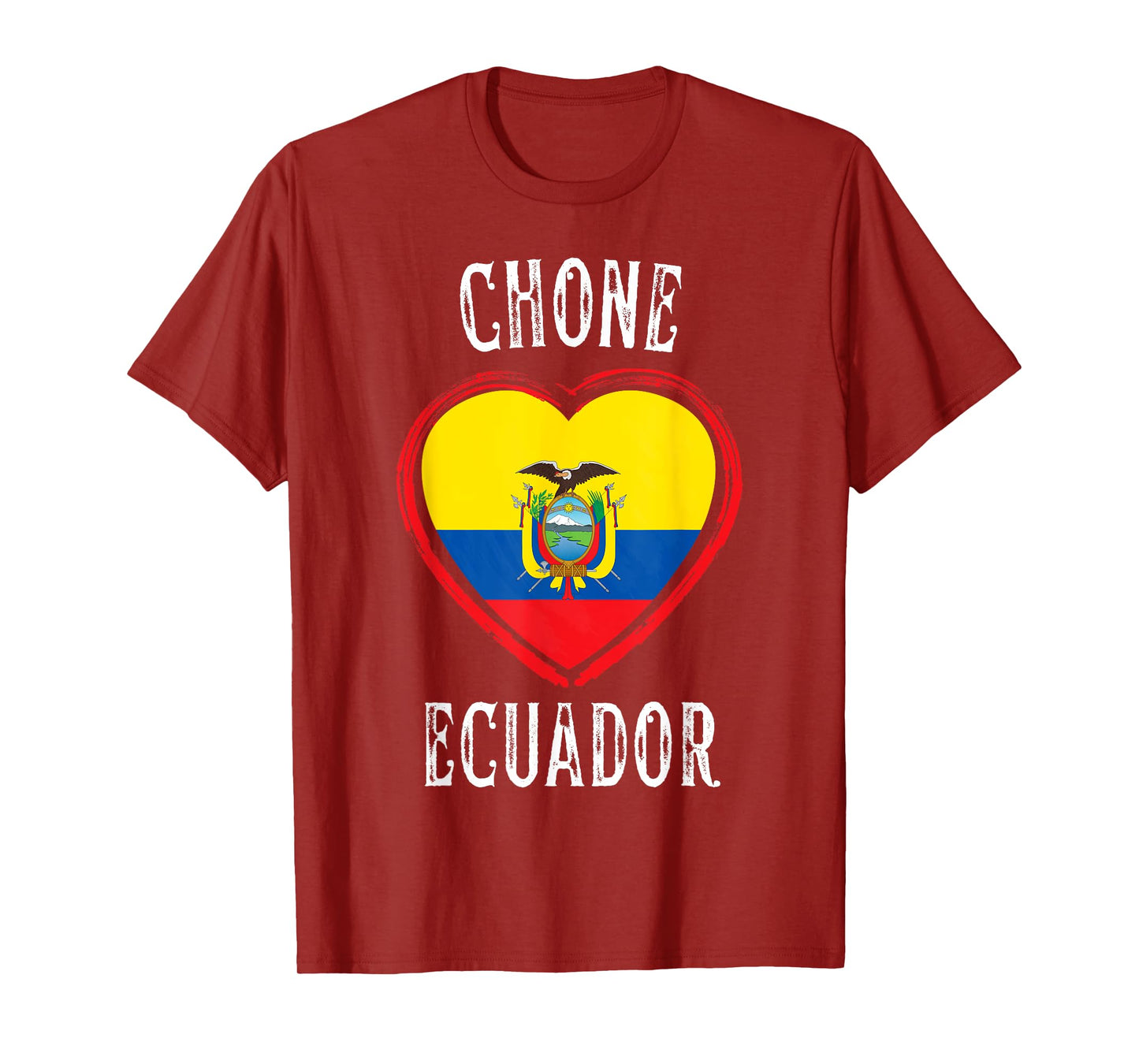 Ecuador Flag Heart Chone City T-Shirt