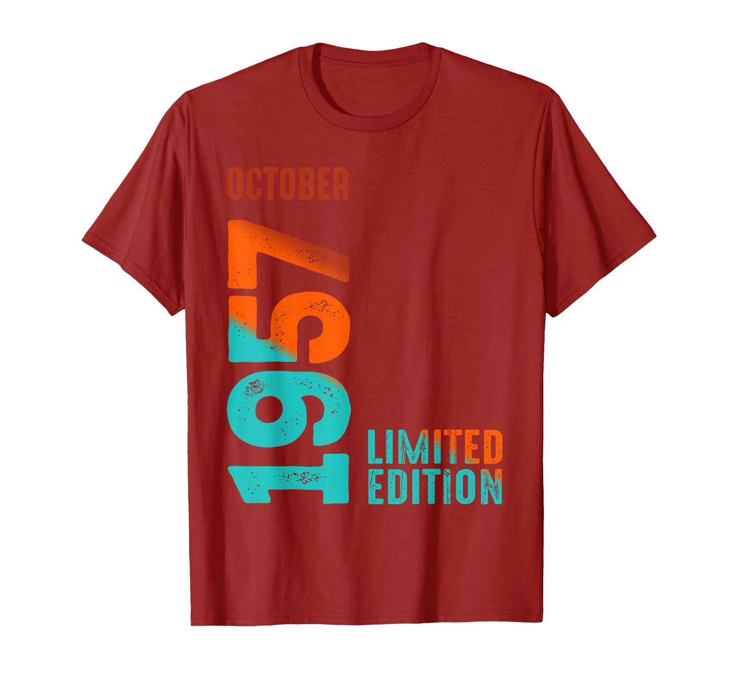 October 1957 Limited Edition Birthday T-Shirt