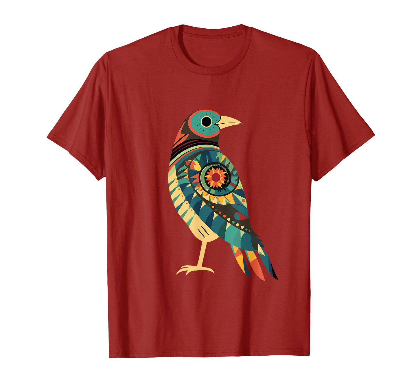 Hopi Art American Style Bird Tribal Design T-Shirt