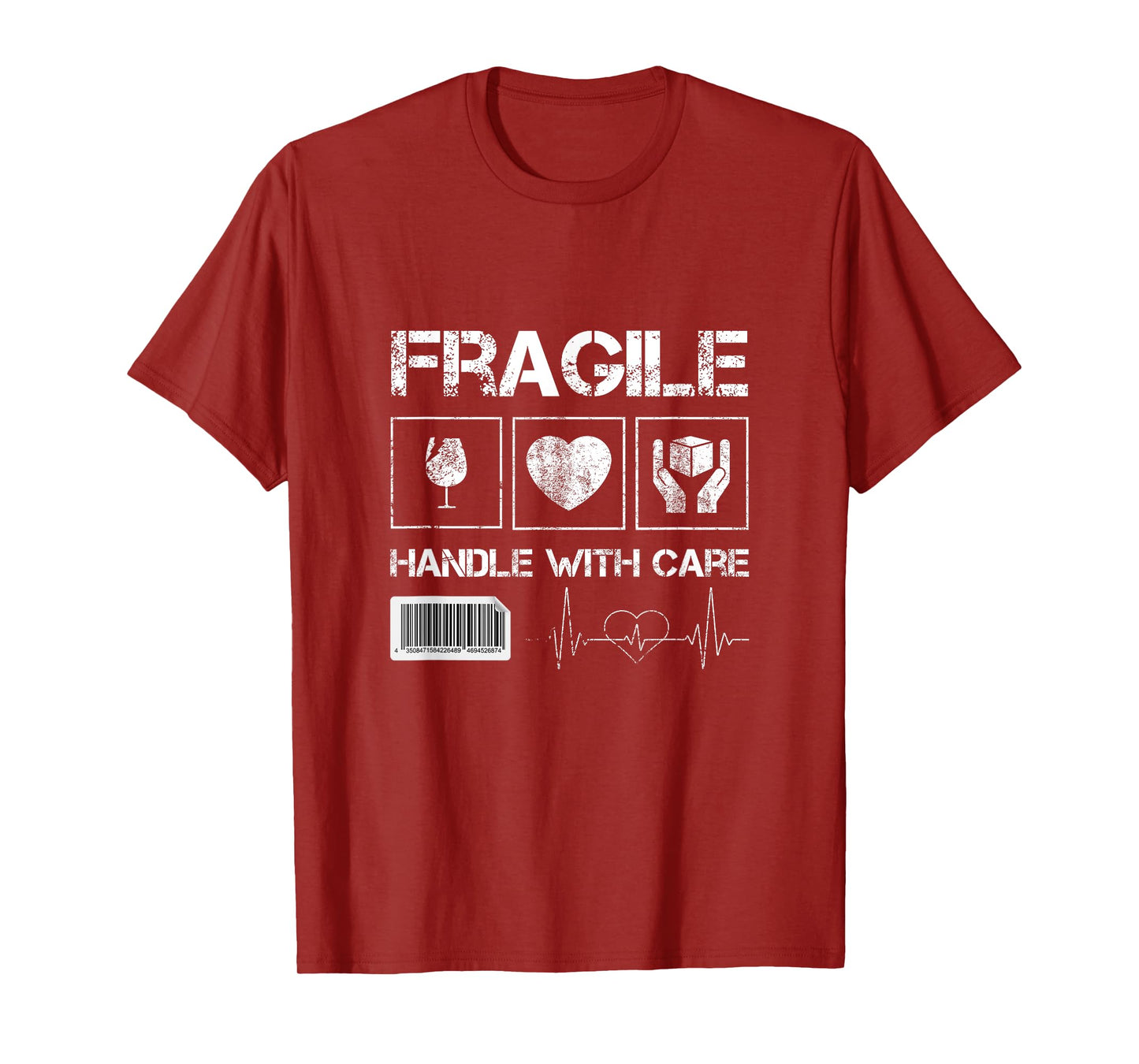 Fragile Handle with Care Graphic Tees & Cool Designs Fun T-Shirt