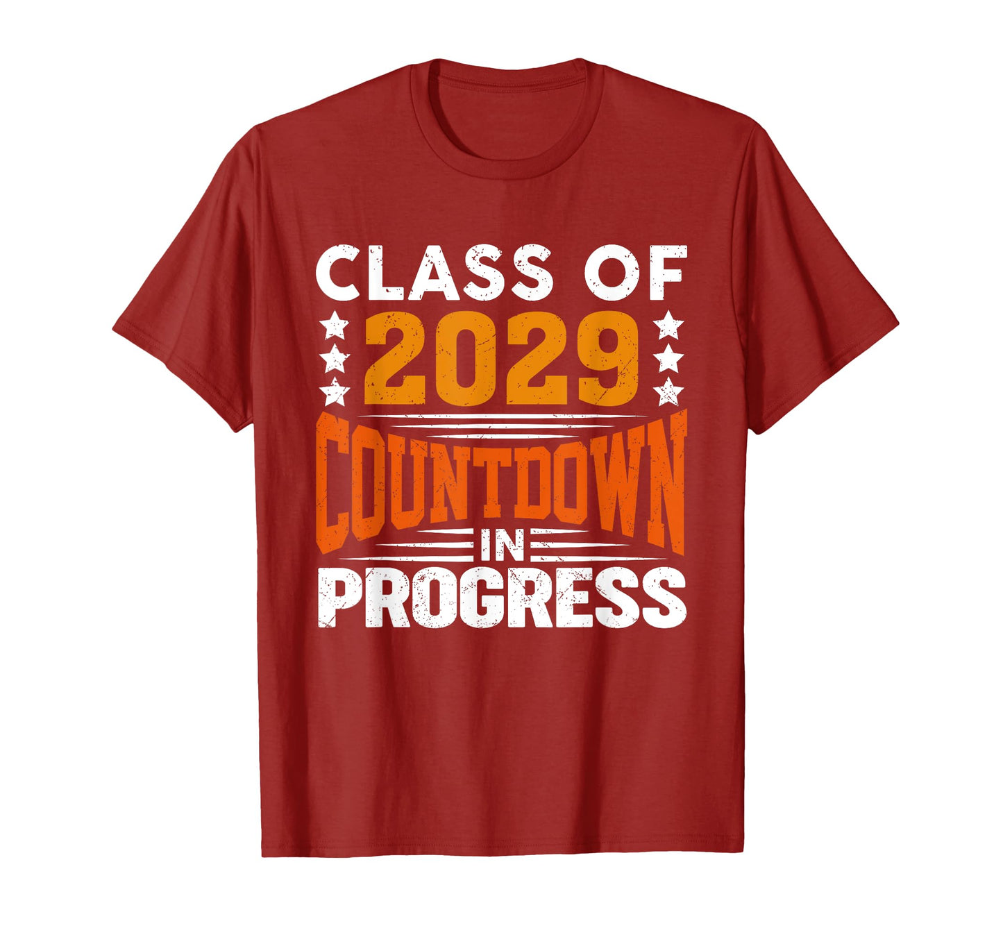 Class of 2029 Countdown in Progress Vintage First Day T-Shirt