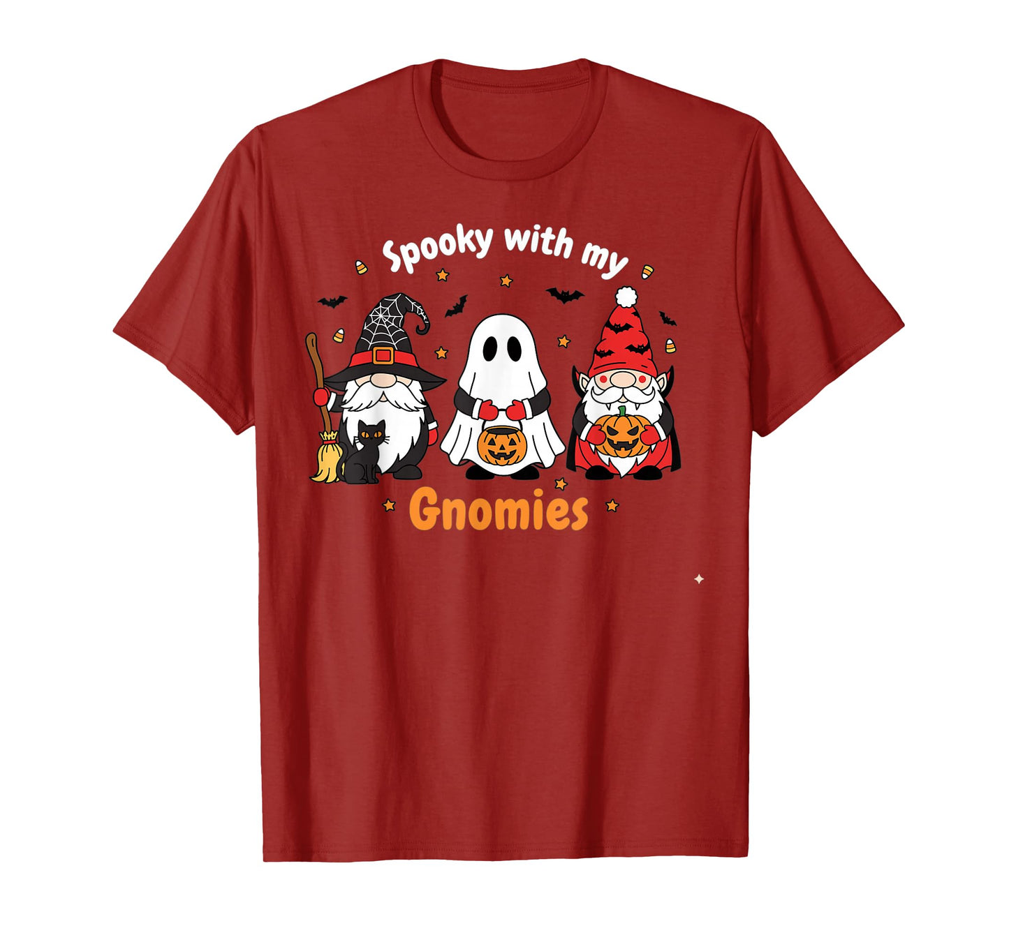 Funny Halloween Gnome Design for Trick or Treat Fans T-Shirt