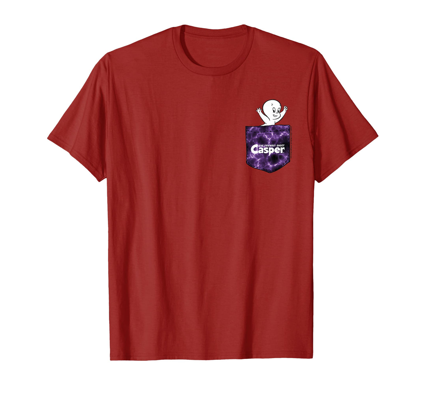 Casper The Friendly Ghost Tie Dye Pocket Hit T-Shirt