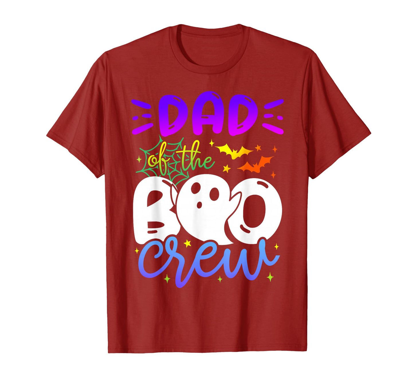 Dad of Boo Halloween Crew Costume Boo Ghost Lover Family T-Shirt